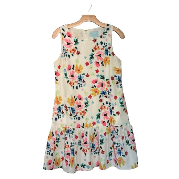 CECE By CYNTHIA STEFFE Sleeveless Floral Drop Waist Charley Dress 4 - Picture 2 of 11